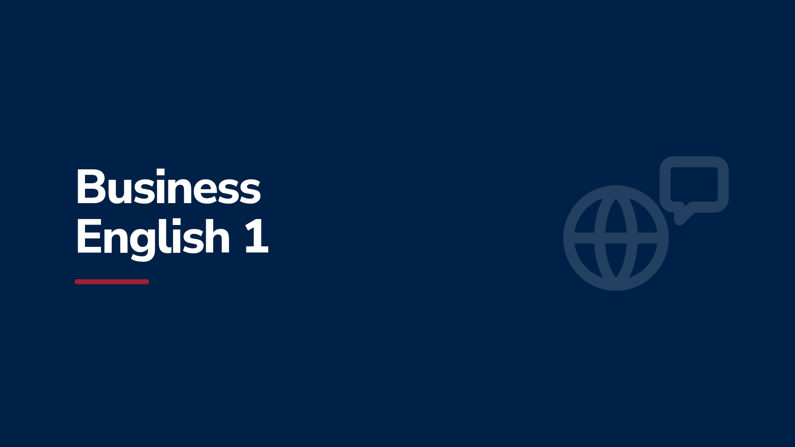 Business English 1 (bakalaurs,tālmācība, nepilna laika)